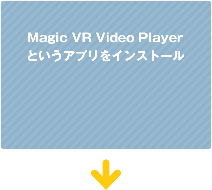 Magic VR Video Playerというアプリをインストール