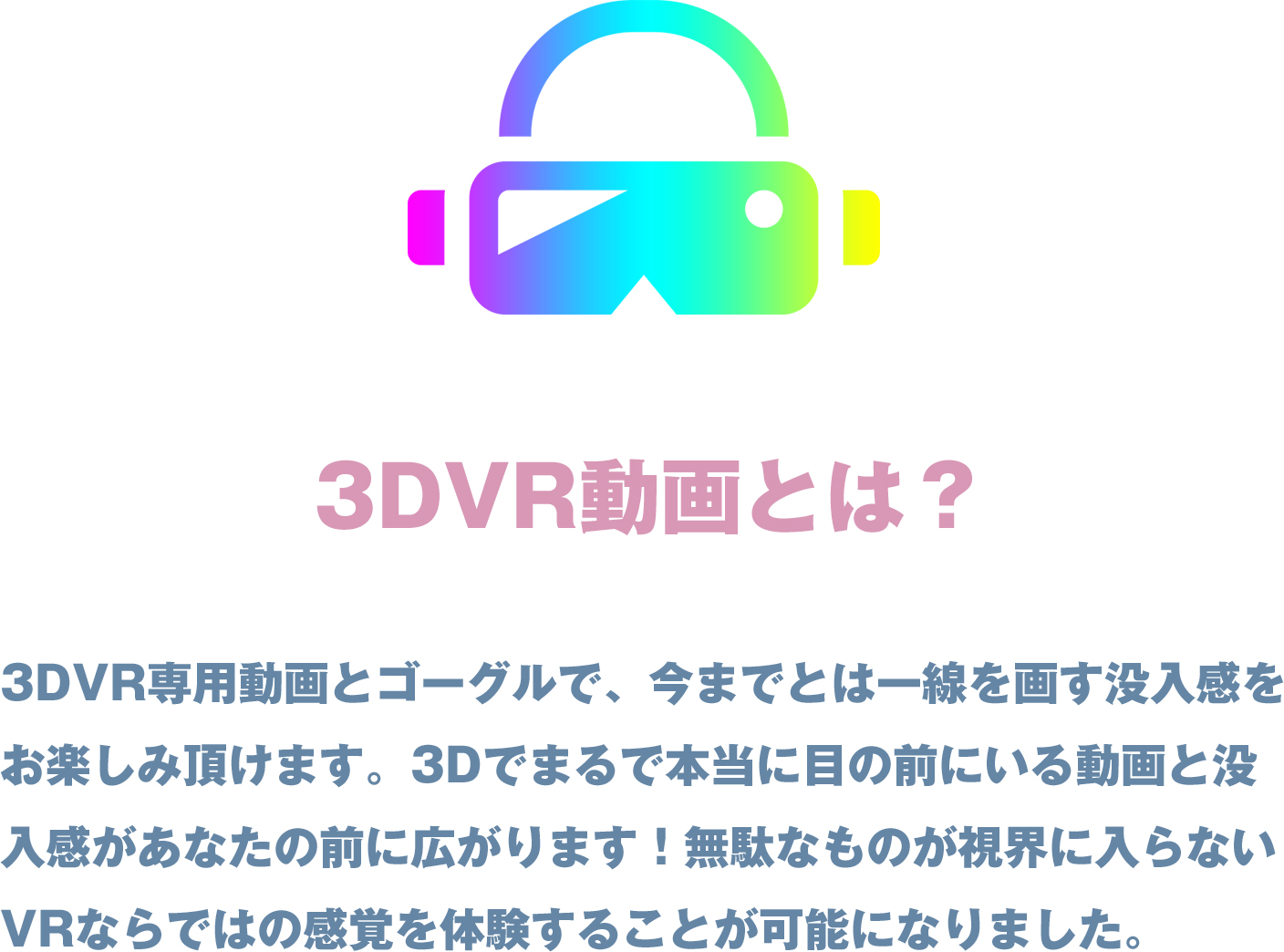 3D、360度対応VR動画とは？