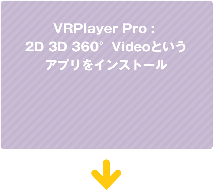 VRPlayer Pro : 2D 3D 360°Videoというアプリをインストール
